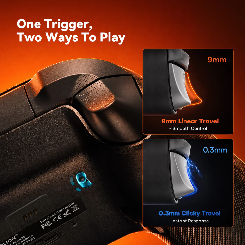 AOLION K30 TMR Tri-Mode Wireless Gaming Controller 6 AOLION K30 TMR Tri-Mode Wireless Gaming Controller - Image 6