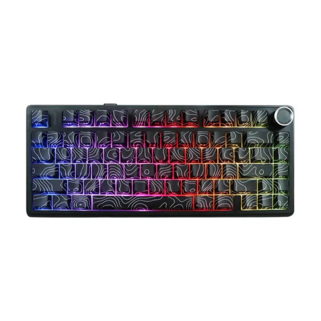 Aula F75 Pro Tri-Mode Wireless Gasket Mounted Mechanical Keyboard, Black Contour(Star Vector Switch) 1 Aula F75 Pro Tri-Mode Wireless Gasket Mounted Mechanical Keyboard, Black Contour(Star Vector Switch)