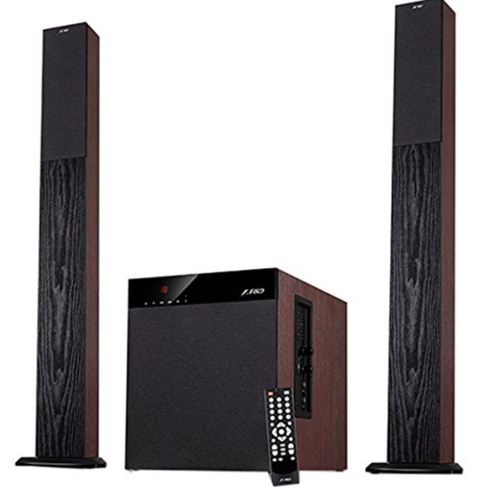 F&D T-400X Full Wooden 2.1 Tower Bluetooth Speaker 1 F&D T-400X Full Wooden 2.1 Tower Bluetooth Speaker