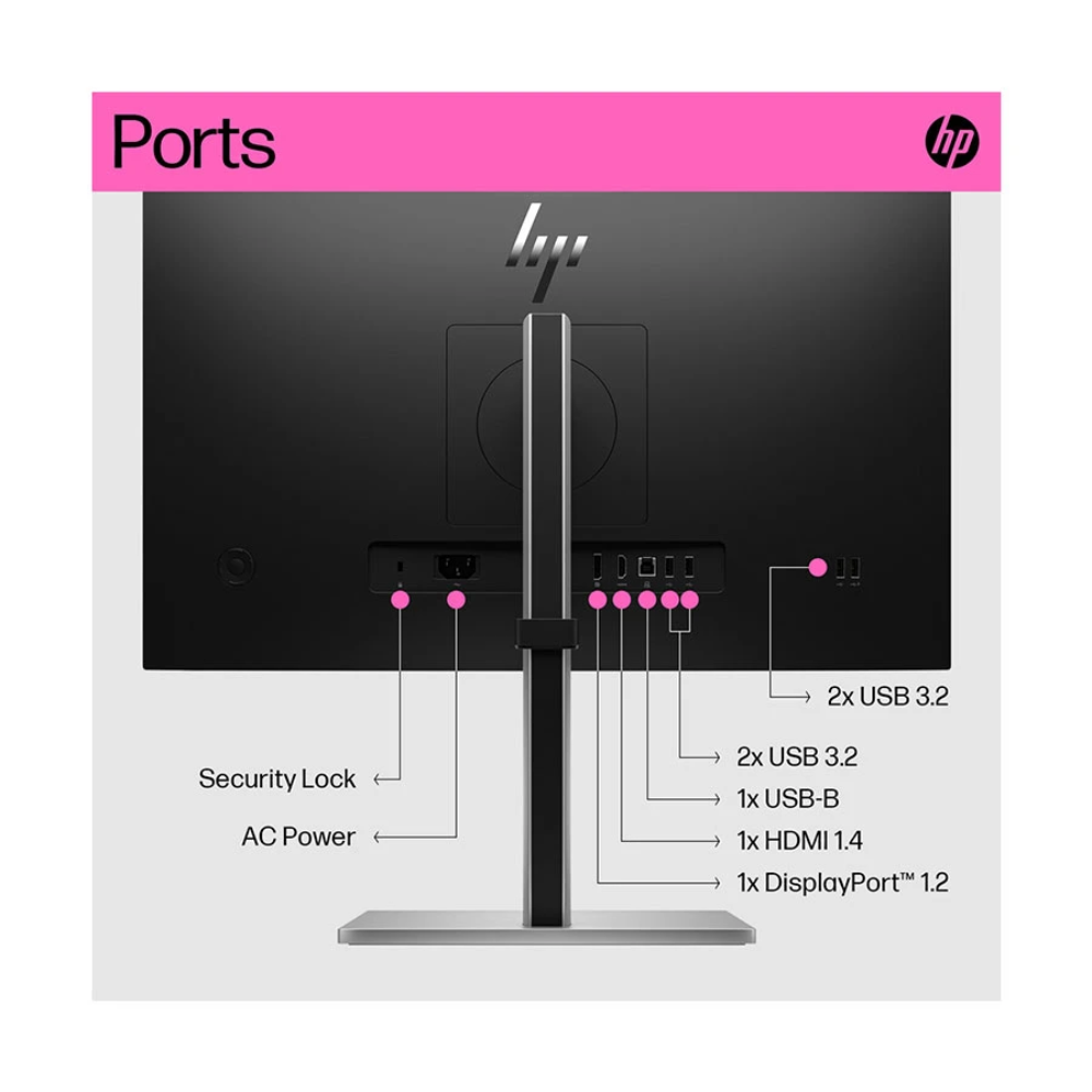 HP E24t G5 23.8" FHD Touch Monitor 3 HP E24t G5 23.8" FHD Touch Monitor - Image 3