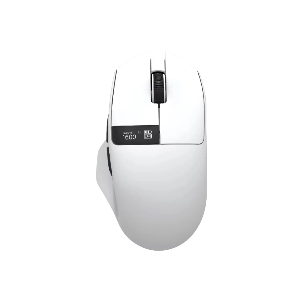 Jedel GoGoat V8 Tri Mode Wireless Mouse with Charging Dock, White 1 Jedel GoGoat V8 Tri Mode Wireless Mouse with Charging Dock, White