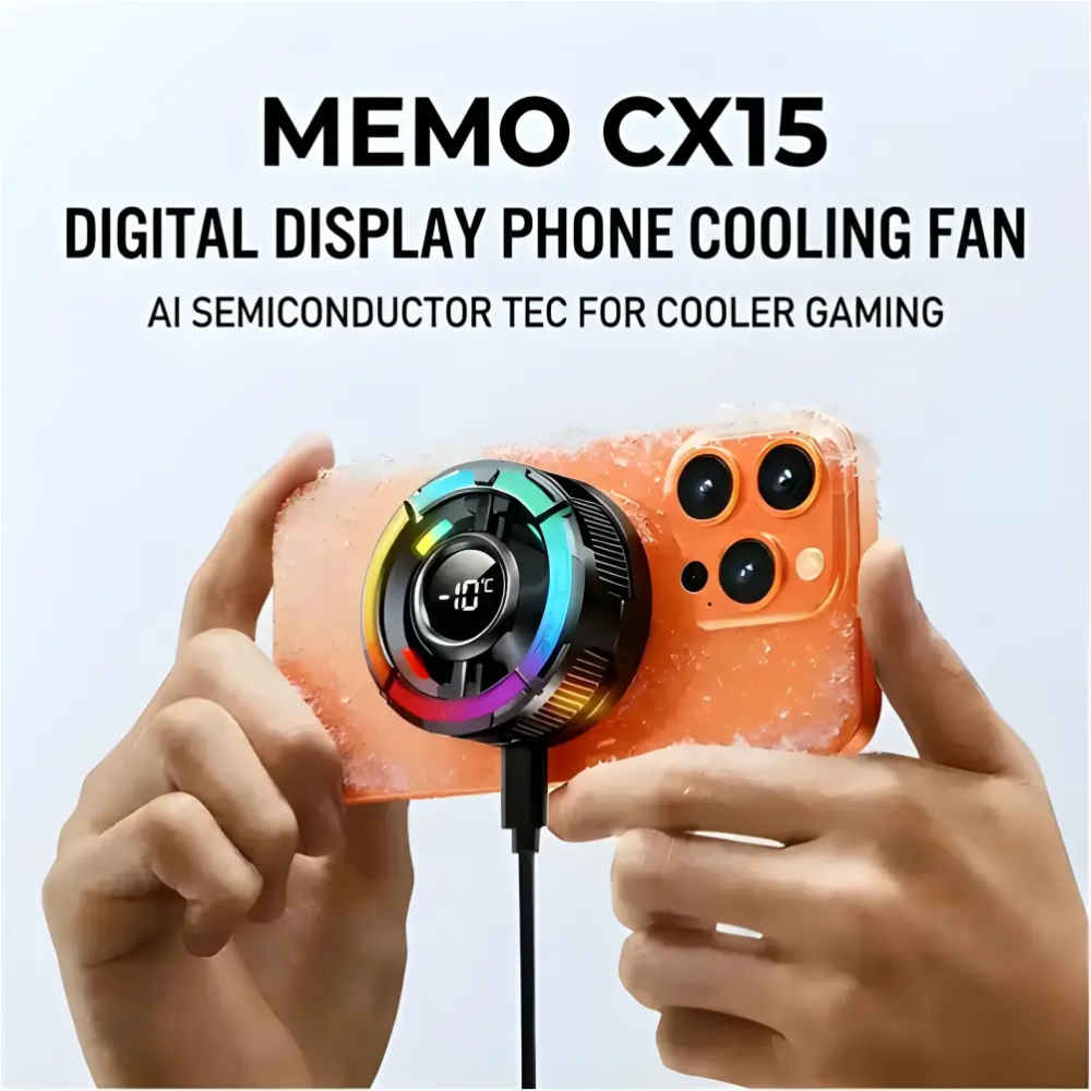 MEMO CX15 Digital Display Phone Cooling Fan 4 MEMO CX15 Digital Display Phone Cooling Fan - Image 4