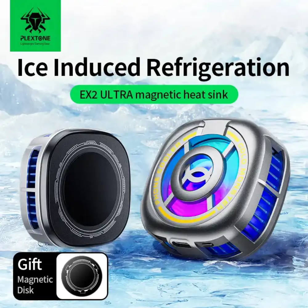 Plextone EX2 Ultra RGB Magnetic Radiator Phone Cooler 2 Plextone EX2 Ultra RGB Magnetic Radiator Phone Cooler - Image 2