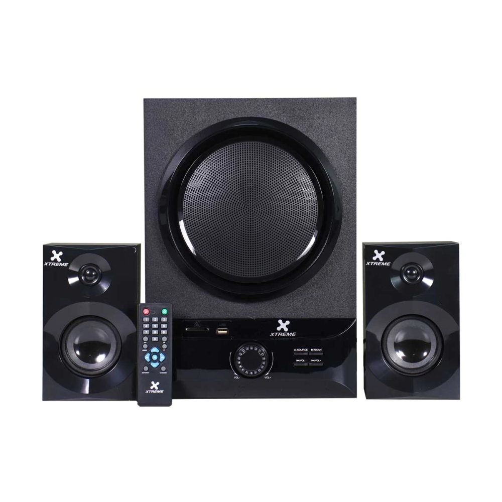 Xtreme E209BU 2:1 Bluetooth Speaker Black With Remote 3 Xtreme E209BU 2:1 Bluetooth Speaker Black With Remote - Image 3