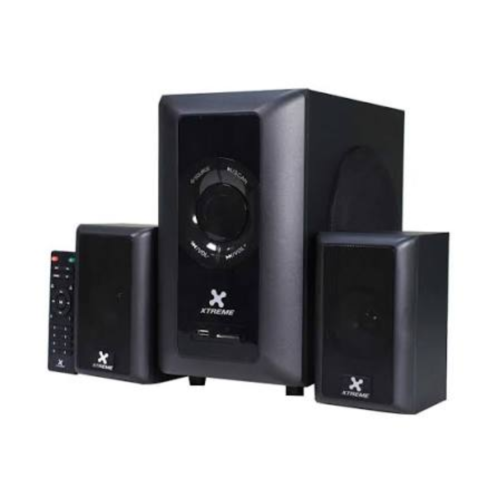 Xtreme E831BU 2:1 Bluetooth Speaker with Remote 2 Xtreme E831BU 2:1 Bluetooth Speaker with Remote - Image 2
