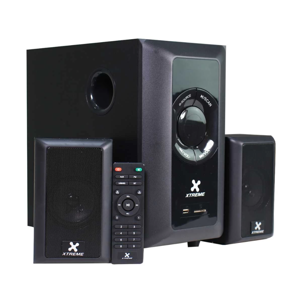 Xtreme E831BU 2:1 Bluetooth Speaker with Remote 1 Xtreme E831BU 2:1 Bluetooth Speaker with Remote