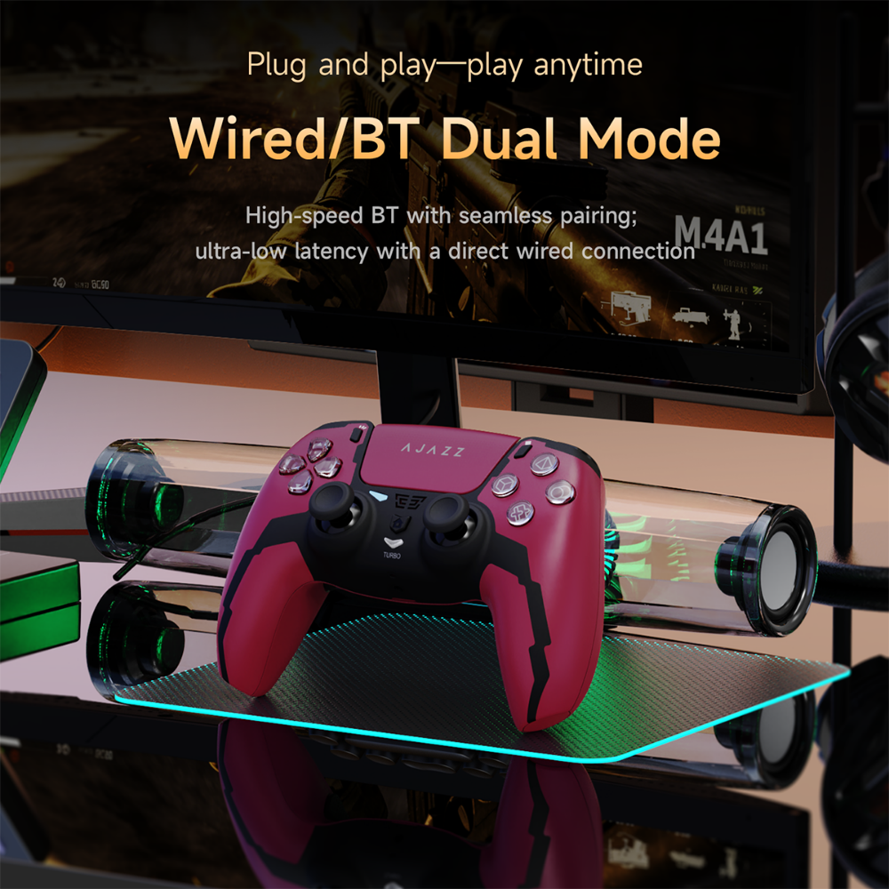 AJAZZ GP100 PS Dual-Mode Wireless Hall-Effect Joystick Gaming Controller 5 AJAZZ GP100 PS Dual-Mode Wireless Hall-Effect Joystick Gaming Controller - Image 5