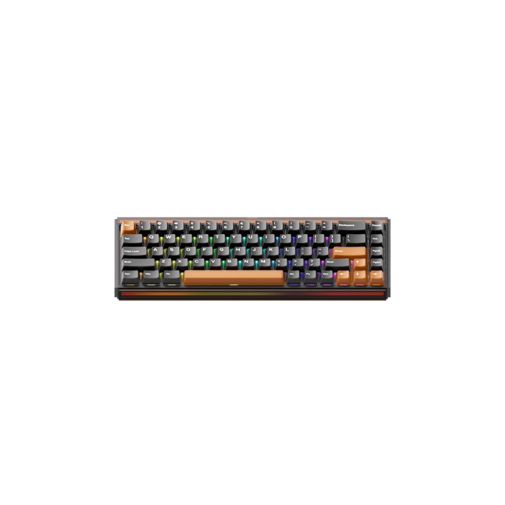 AKKO Ray68 HE Wired Magnetic Keyboard, Misty Black & Brown 2 AKKO Ray68 HE Wired Magnetic Keyboard, Misty Black & Brown - Image 2