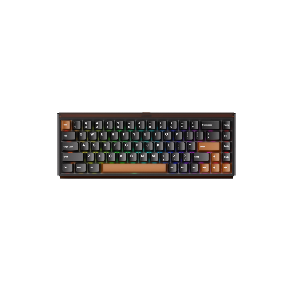 AKKO Ray68 HE Wired Magnetic Keyboard, Misty Black & Brown 1 AKKO Ray68 HE Wired Magnetic Keyboard, Misty Black & Brown