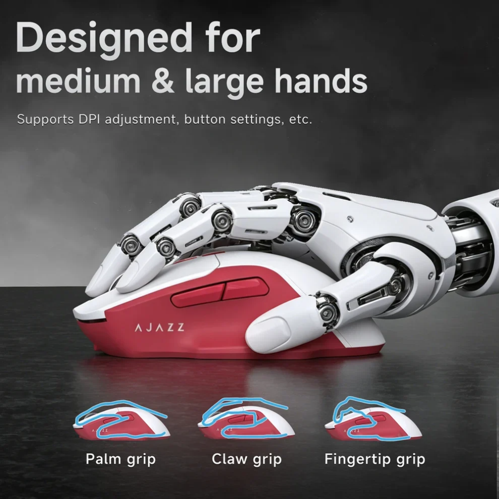 Ajazz AJ039 V2 Tri-Mode Wireless Gaming Mouse 20 Ajazz AJ039 V2 Tri-Mode Wireless Gaming Mouse - Image 20