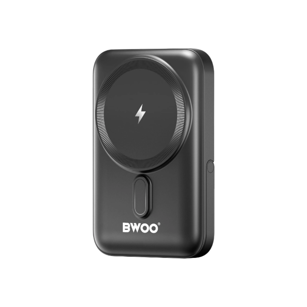 BWOO BO-P33 10000mAh 20W Magnetic Wireless Power Bank With Foldable Holder 1 BWOO BO-P33 10000mAh 20W Magnetic Wireless Power Bank With Foldable Holder