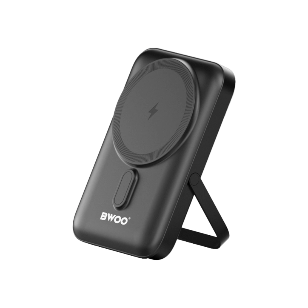 BWOO BO-P33 10000mAh 20W Magnetic Wireless Power Bank With Foldable Holder 2 BWOO BO-P33 10000mAh 20W Magnetic Wireless Power Bank With Foldable Holder - Image 2