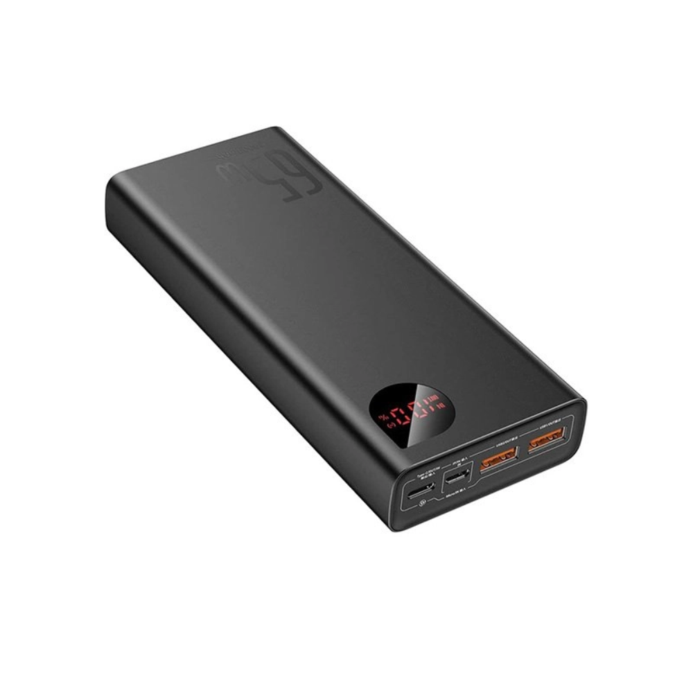 Baseus PPADM65-S 20000mAh 65W Adaman Digital Display Quick Charging Power Bank 3 Baseus PPADM65-S 20000mAh 65W Adaman Digital Display Quick Charging Power Bank - Image 3