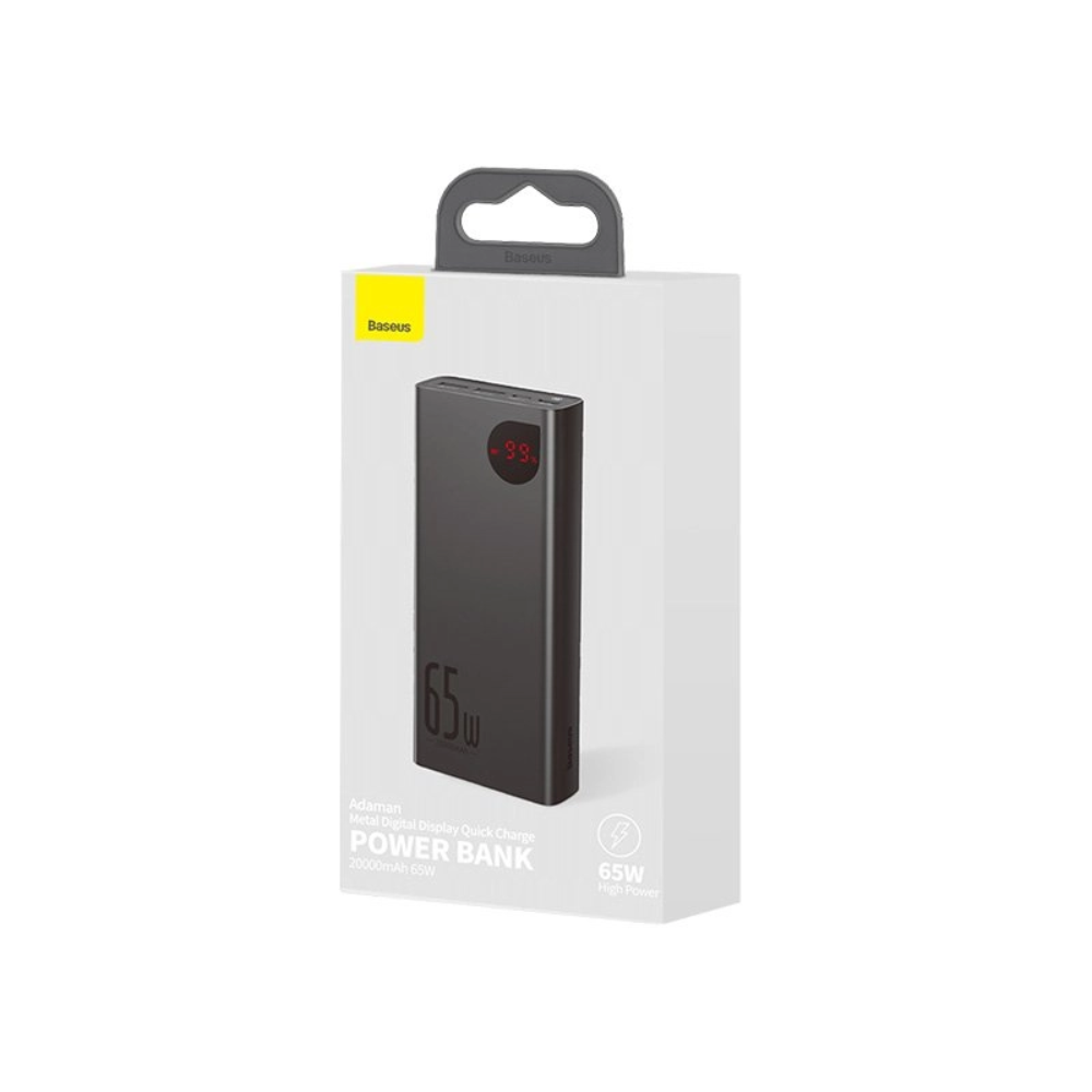 Baseus PPADM65-S 20000mAh 65W Adaman Digital Display Quick Charging Power Bank 5 Baseus PPADM65-S 20000mAh 65W Adaman Digital Display Quick Charging Power Bank - Image 5