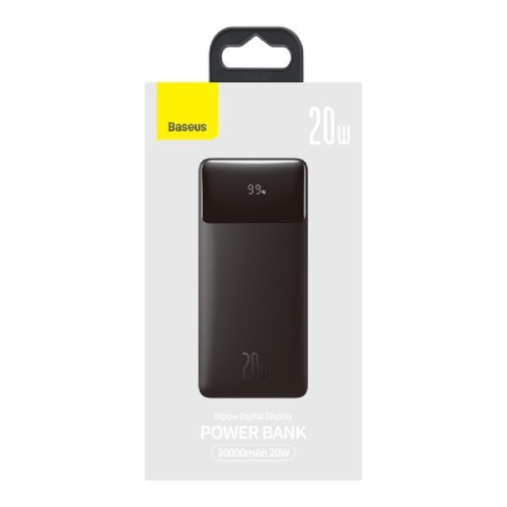 Baseus Bipow 30000mAh 20W Digital Display Fast Charge Power Bank 4 Baseus Bipow 30000mAh 20W Digital Display Fast Charge Power Bank - Image 4