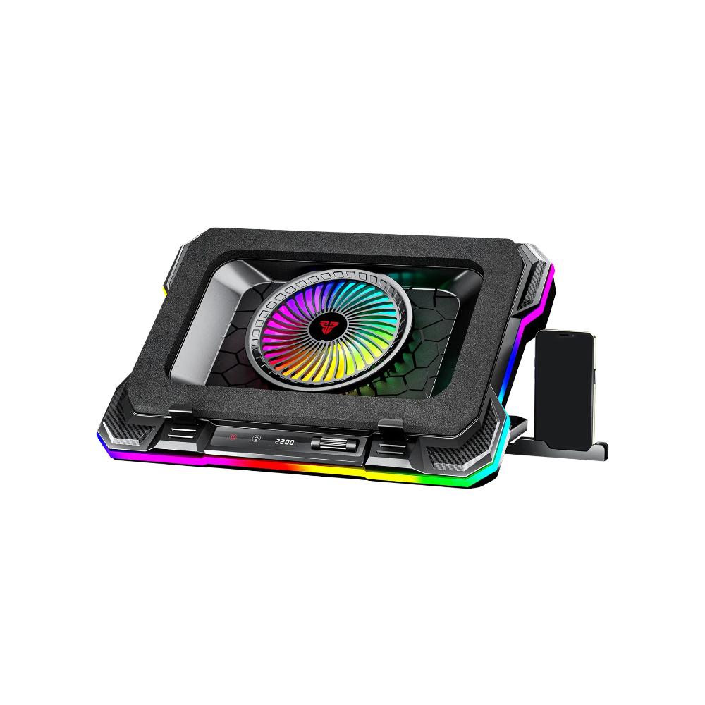 Fantech NC22 RGB Laptop Cooler With Phone Holder 2 Fantech NC22 RGB Laptop Cooler With Phone Holder - Image 2