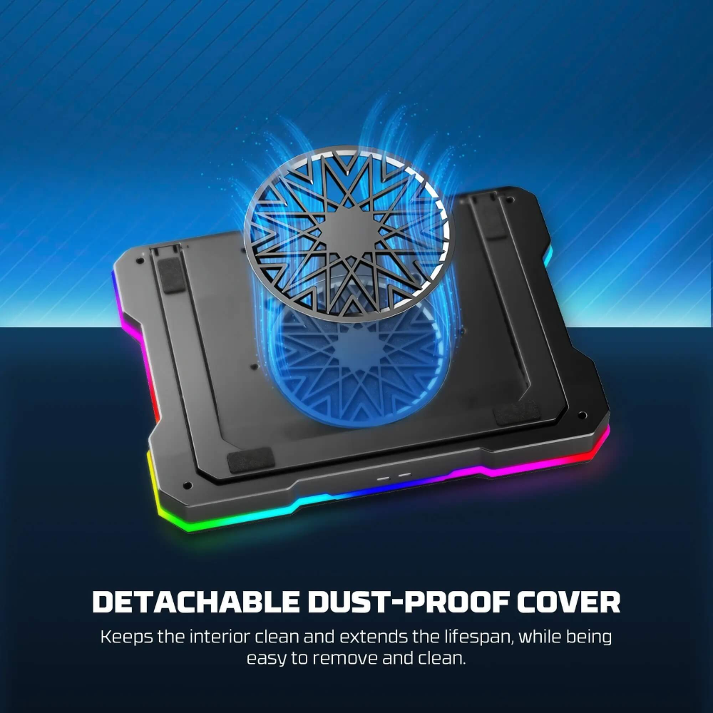 Fantech NC22 RGB Laptop Cooler With Phone Holder 8 Fantech NC22 RGB Laptop Cooler With Phone Holder - Image 8