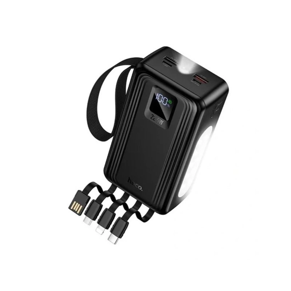 Hoco J173A 22.5W Power Bank with Four Cables - 30000mAh 2 Hoco J173A 22.5W Power Bank with Four Cables - 30000mAh - Image 2