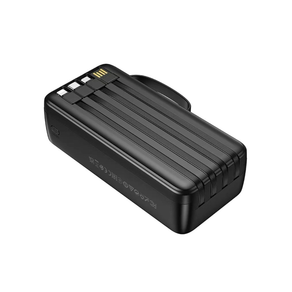 Hoco MMJ-13 Rest Power Bank with Built in Cables - 30000mAh 4 Hoco MMJ-13 Rest Power Bank with Built in Cables - 30000mAh - Image 4