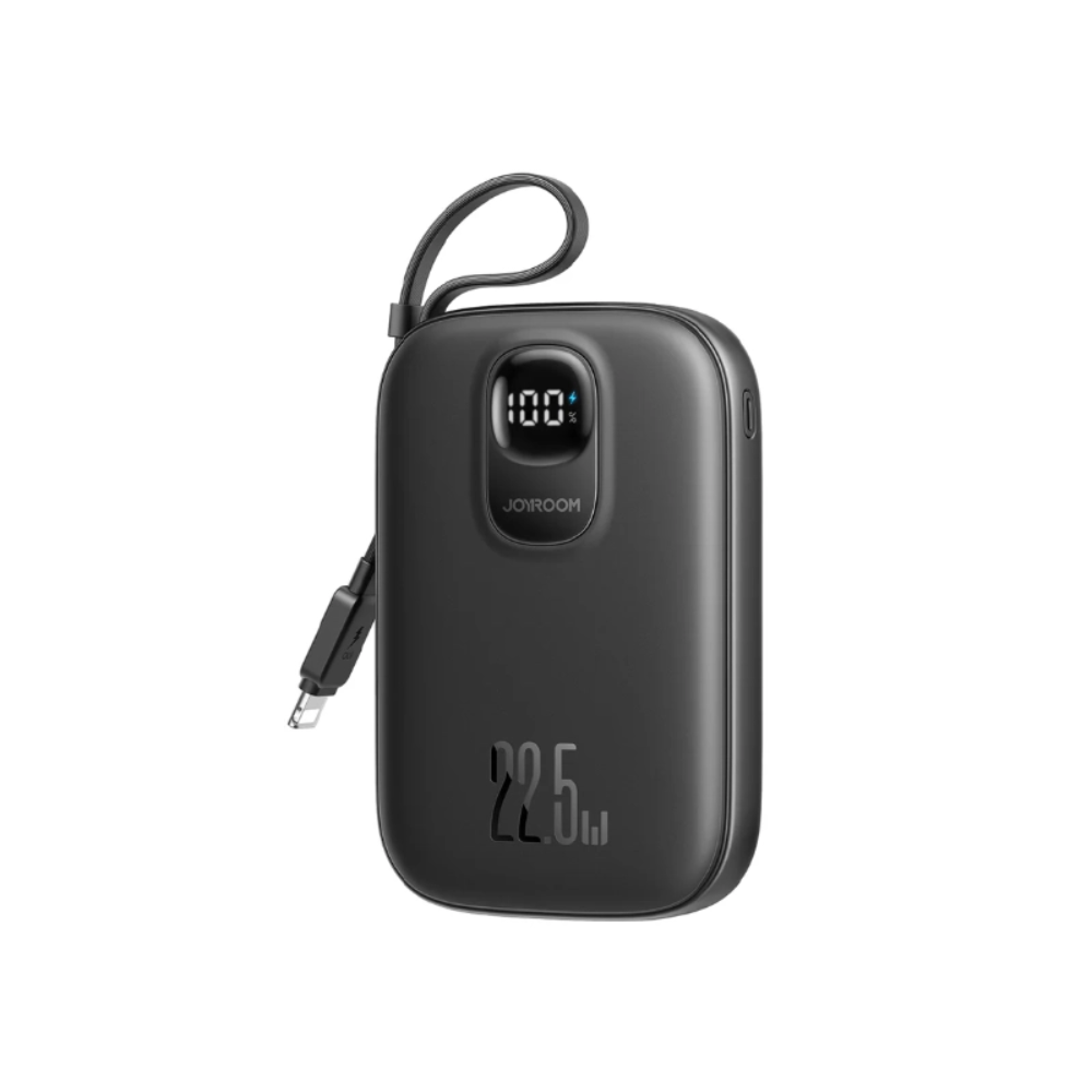 Joyroom JR-PBF18 10000mAh 22.5W Fast Charging Power Bank With Lightning Cable 1 Joyroom JR-PBF18 10000mAh 22.5W Fast Charging Power Bank With Lightning Cable