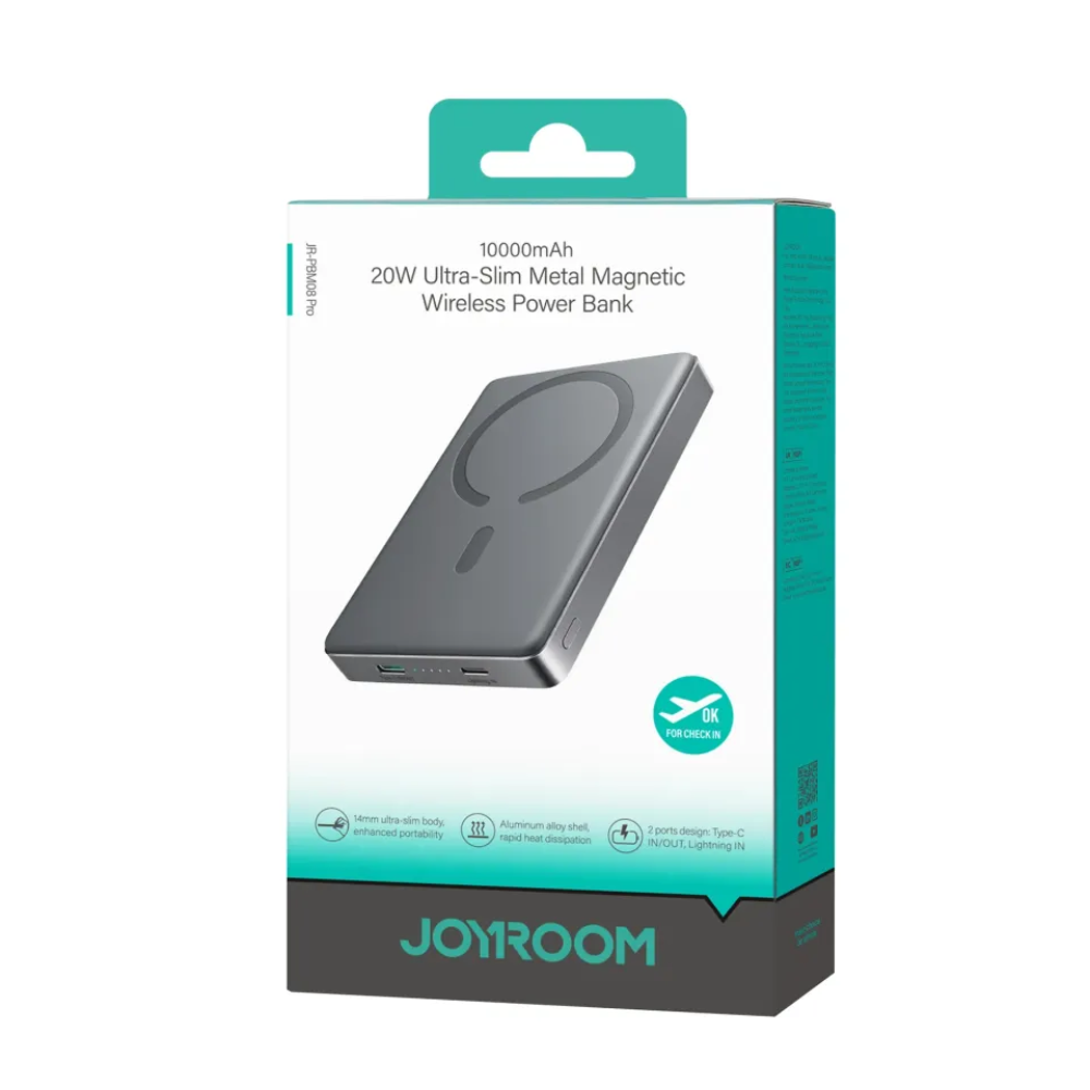Joyroom JR-PBM08 Pro 20W 10000mAh Wireless Power Bank 2 Joyroom JR-PBM08 Pro 20W 10000mAh Wireless Power Bank - Image 2