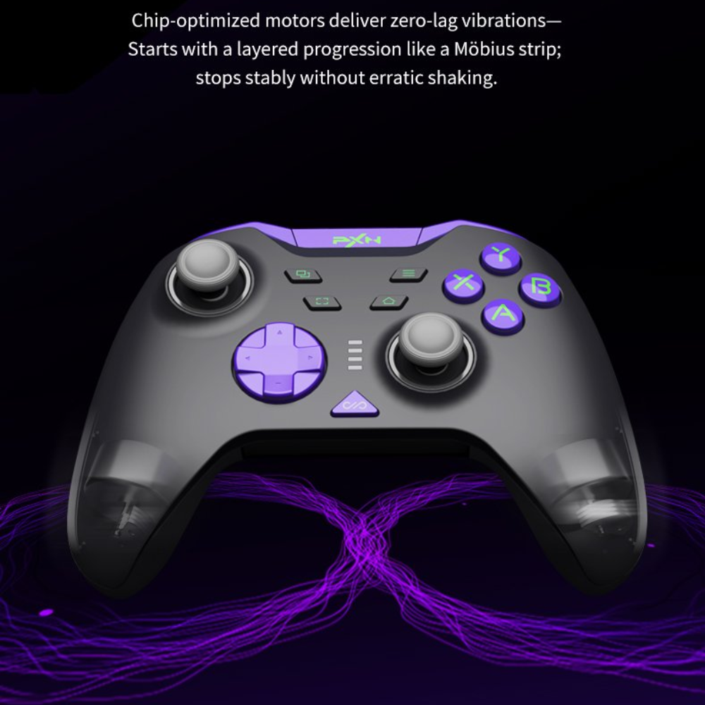 PXN P5 8k Tri-Mode Wireless Game Controller, Black Purple 7 PXN P5 8k Tri-Mode Wireless Game Controller, Black Purple - Image 7