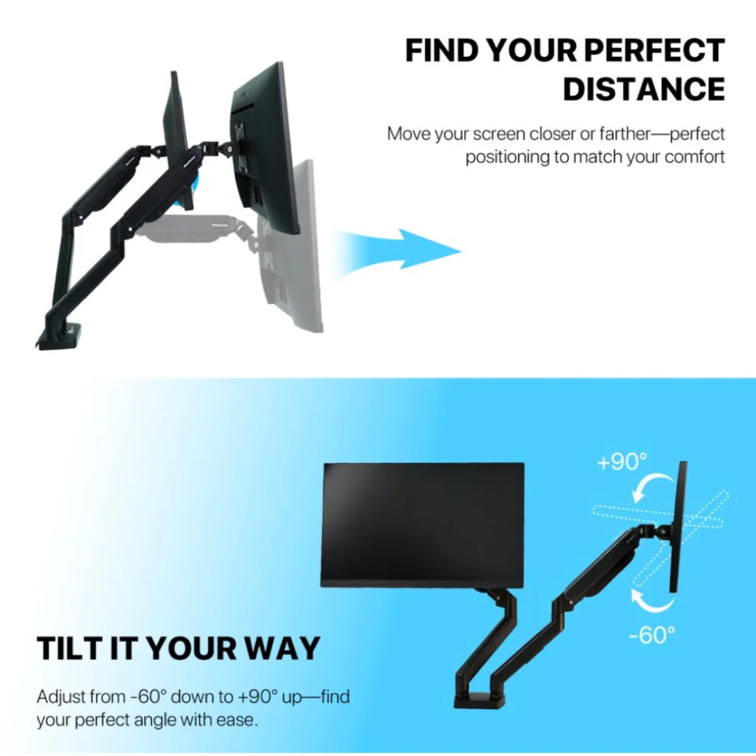 FANTECH MBD1 Dual Arm Monitor Bracket 5 FANTECH MBD1 Dual Arm Monitor Bracket - Image 5