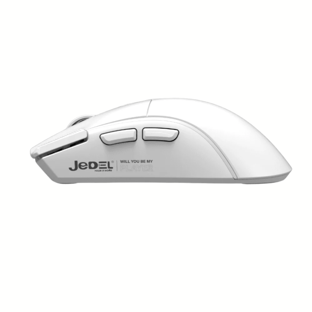 JEDEL GWH120 Tri-Mode Wireless Gaming Mouse White 3 JEDEL GWH120 Tri-Mode Wireless Gaming Mouse White - Image 3