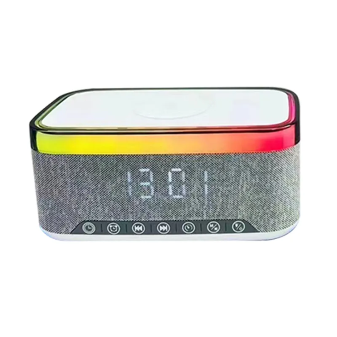 JEDEL SA-148 Bluetooth Speaker With Wireless Charging Quartz Clock 1 JEDEL SA-148 Bluetooth Speaker With Wireless Charging Quartz Clock