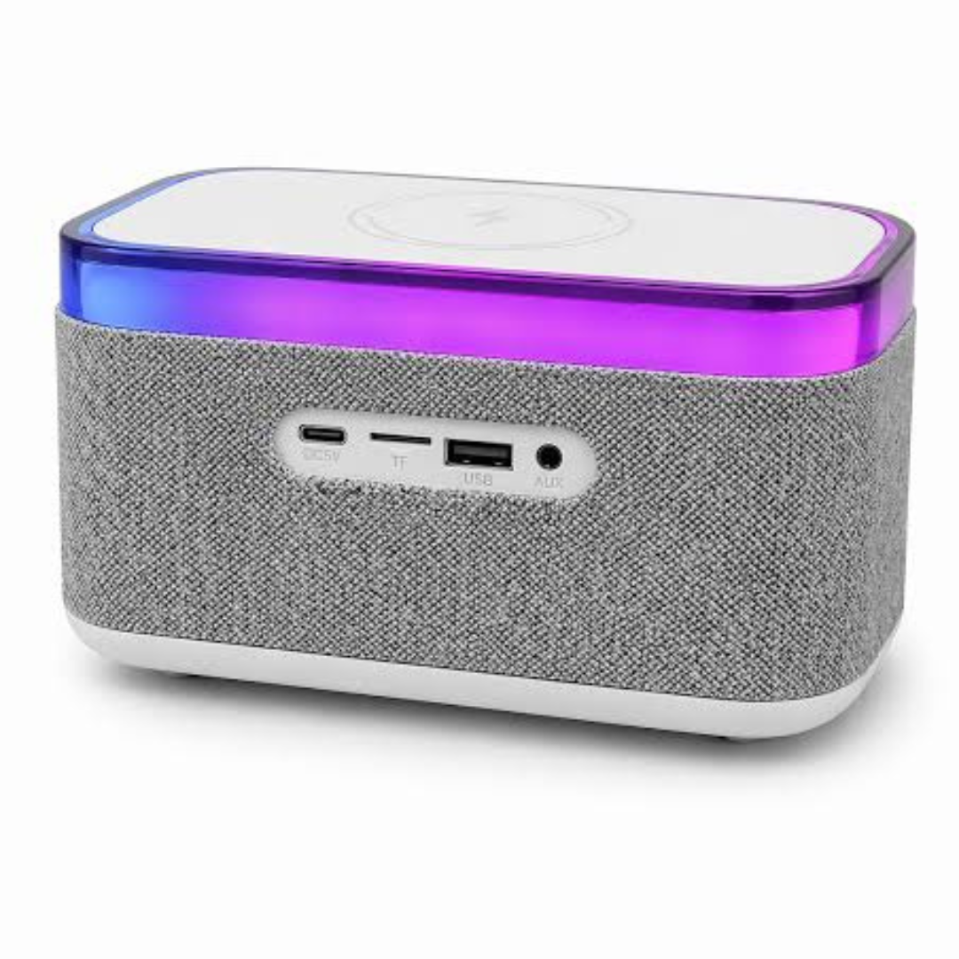 JEDEL SA-148 Bluetooth Speaker With Wireless Charging Quartz Clock 2 JEDEL SA-148 Bluetooth Speaker With Wireless Charging Quartz Clock - Image 2