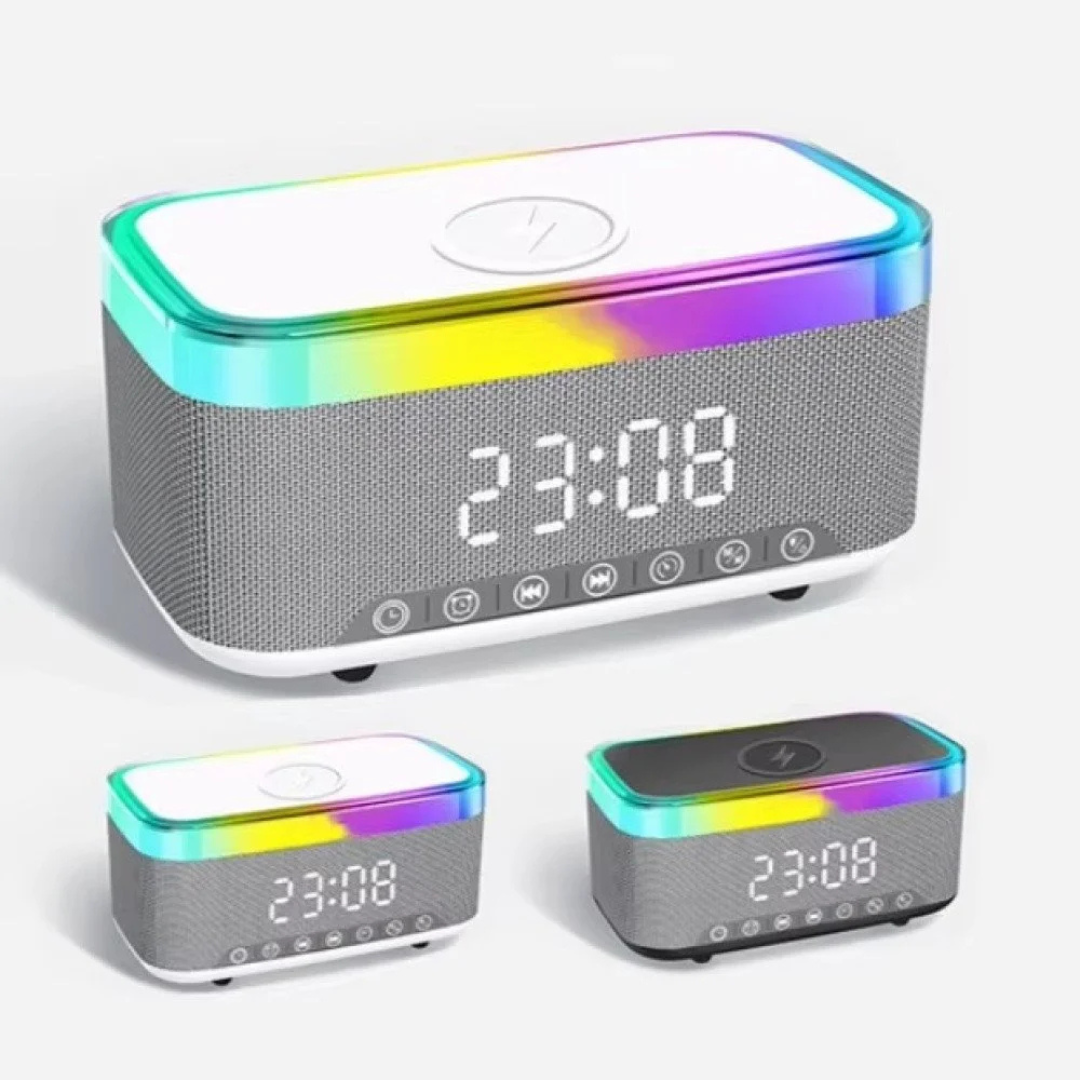 JEDEL SA-148 Bluetooth Speaker With Wireless Charging Quartz Clock 3 JEDEL SA-148 Bluetooth Speaker With Wireless Charging Quartz Clock - Image 3