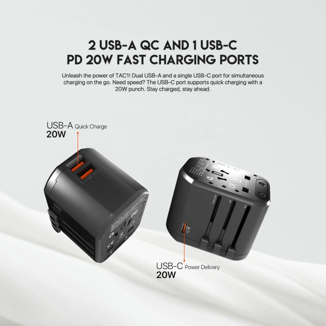 FANTECH TAC1 Universal PowerCube Travel Multi Adapter 3 FANTECH TAC1 Universal PowerCube Travel Multi Adapter - Image 3