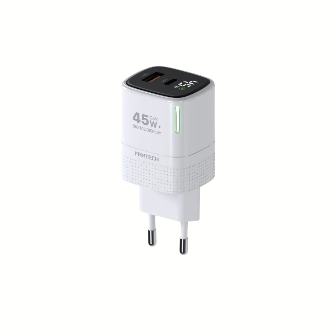 FANTECH PPS451 PowerPLUS 45W 2-Ports GaN Charger (PD+QC) 1 FANTECH PPS451 PowerPLUS 45W 2-Ports GaN Charger (PD+QC)