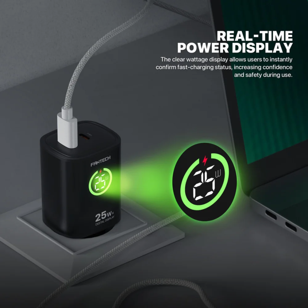 FANTECH PPE251 PowerPURE Duel-Port-Adapter 25Watt With Digital Display 2 FANTECH PPE251 PowerPURE Duel-Port-Adapter 25Watt With Digital Display - Image 2
