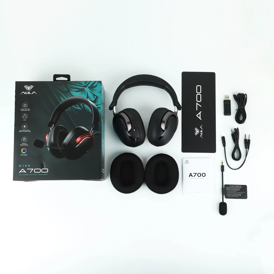 AULA A700 Wireless E-Sports Gaming Headset 2 AULA A700 Wireless E-Sports Gaming Headset - Image 2