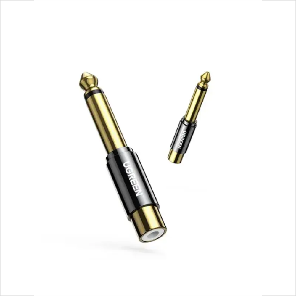UGREEN AV169 (80731) 6.35mm Male to RCA Female Adapter 1 UGREEN AV169 (80731) 6.35mm Male to RCA Female Adapter