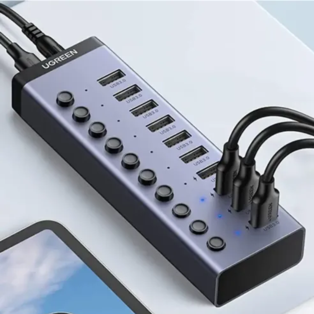UGREEN CM482 (30779) 10-Port USB 3.0 Hub 3 UGREEN CM482 (30779) 10-Port USB 3.0 Hub - Image 3