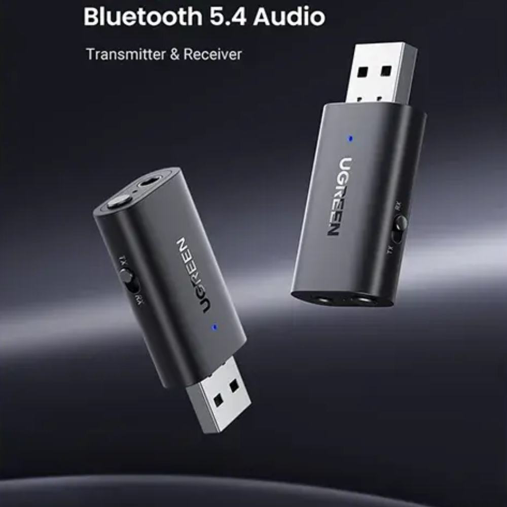 UGREEN CM523 (60300) USB 2.0 to 3.5mm Bluetooth Adapter (Transmitter/Receiver) with Audio Cable 3 UGREEN CM523 (60300) USB 2.0 to 3.5mm Bluetooth Adapter (Transmitter/Receiver) with Audio Cable - Image 3