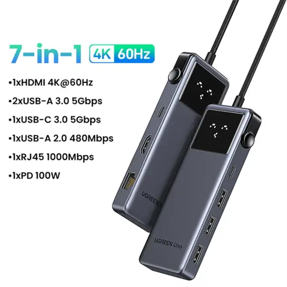 UGREEN CM888 (45155) 7-in-1 Type-C Multifunction Hub 4 UGREEN CM888 (45155) 7-in-1 Type-C Multifunction Hub - Image 4