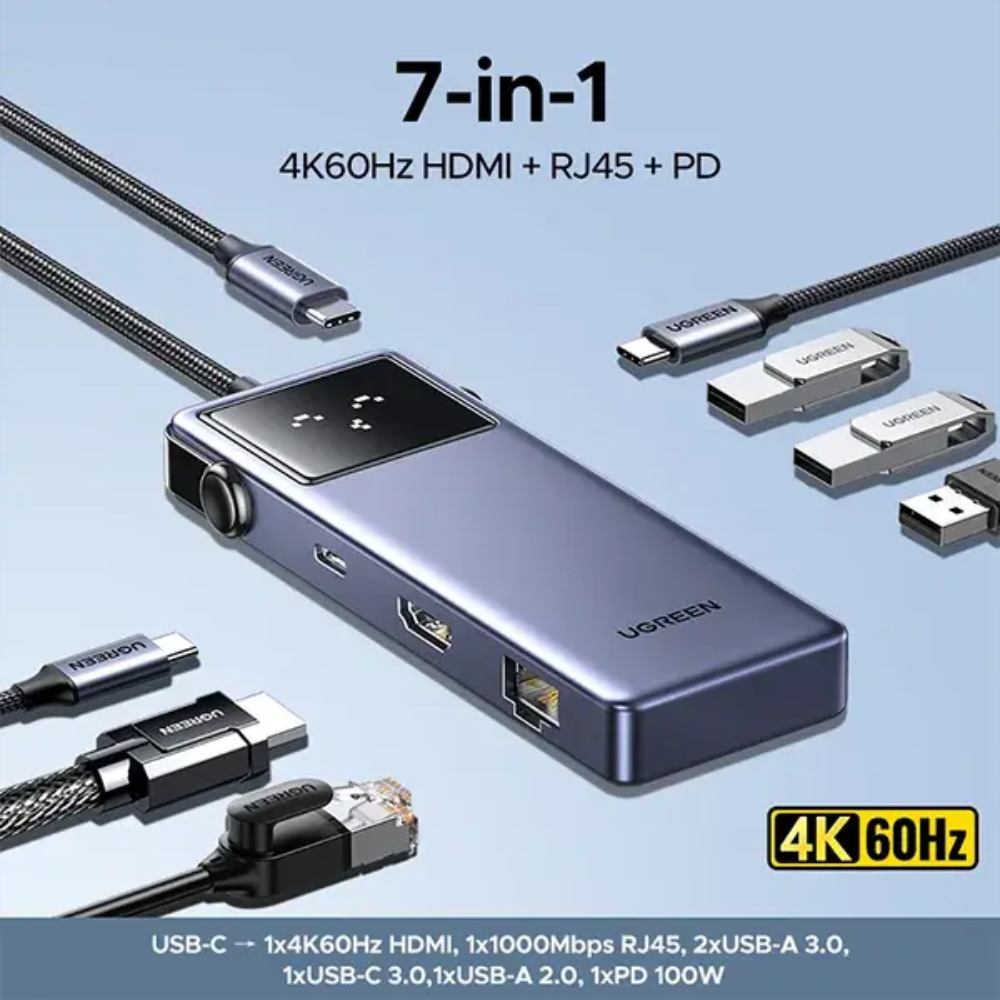 UGREEN CM888 (45155) 7-in-1 Type-C Multifunction Hub 5 UGREEN CM888 (45155) 7-in-1 Type-C Multifunction Hub - Image 5