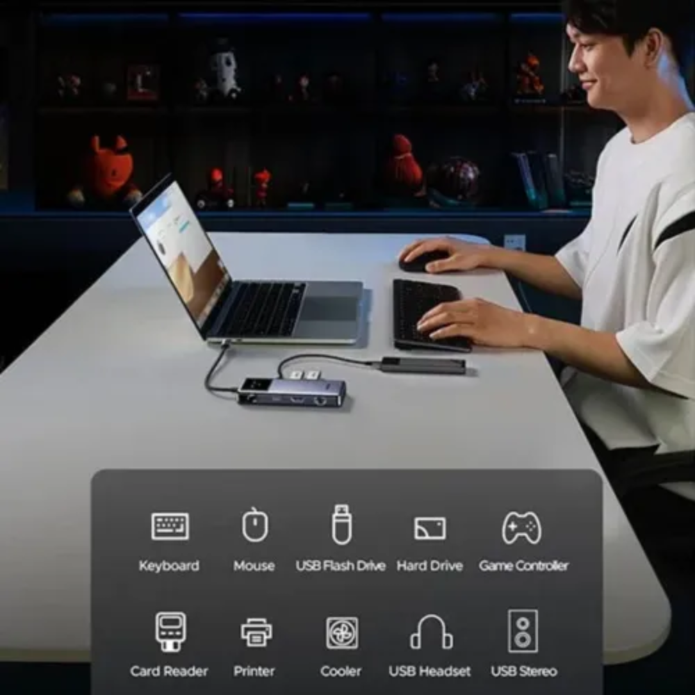 UGREEN CM888 (45155) 7-in-1 Type-C Multifunction Hub 3 UGREEN CM888 (45155) 7-in-1 Type-C Multifunction Hub - Image 3