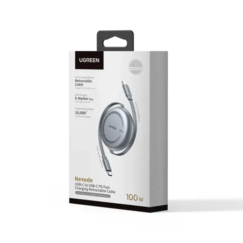 UGREEN L531 (65905) USB-C PD Fast Charging Retractable Cable - 1M 2 UGREEN L531 (65905) USB-C PD Fast Charging Retractable Cable - 1M - Image 2