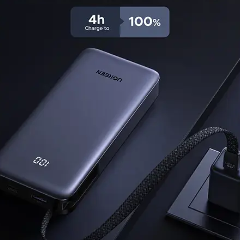 UGREEN PB536 (55988B) 20000mAh 45W Power Bank with Built-in Cable 2 UGREEN PB536 (55988B) 20000mAh 45W Power Bank with Built-in Cable - Image 2