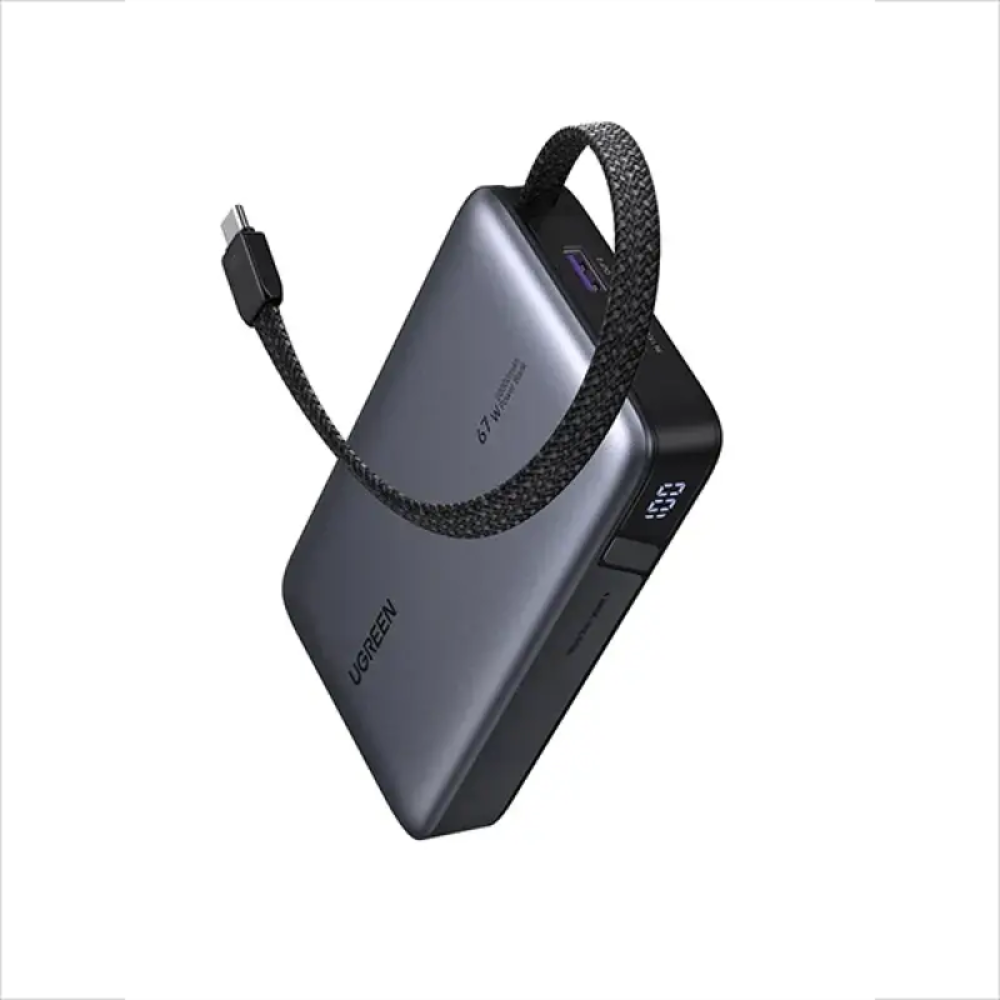 UGREEN PB550 (55996B) 20000mAh 67W Power Bank with Built-in Cable 3 UGREEN PB550 (55996B) 20000mAh 67W Power Bank with Built-in Cable - Image 3