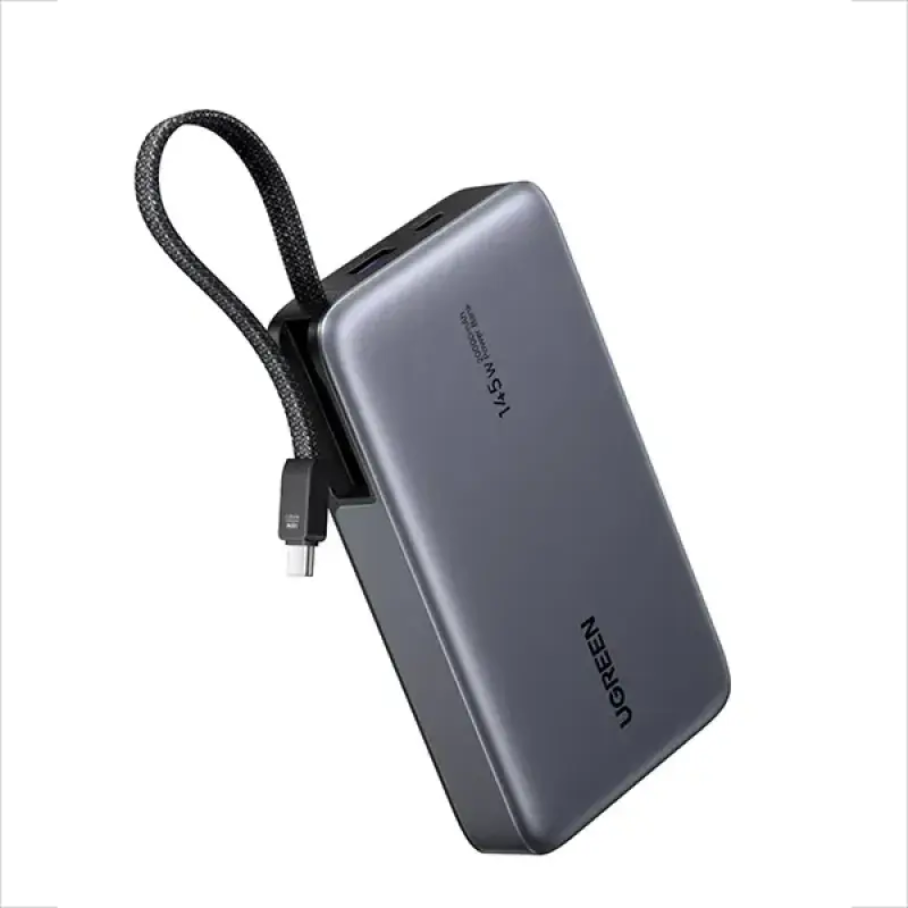 UGREEN PB551 (55992B) 20000mAh 145W Power Bank with Built-in Cable 1 UGREEN PB551 (55992B) 20000mAh 145W Power Bank with Built-in Cable