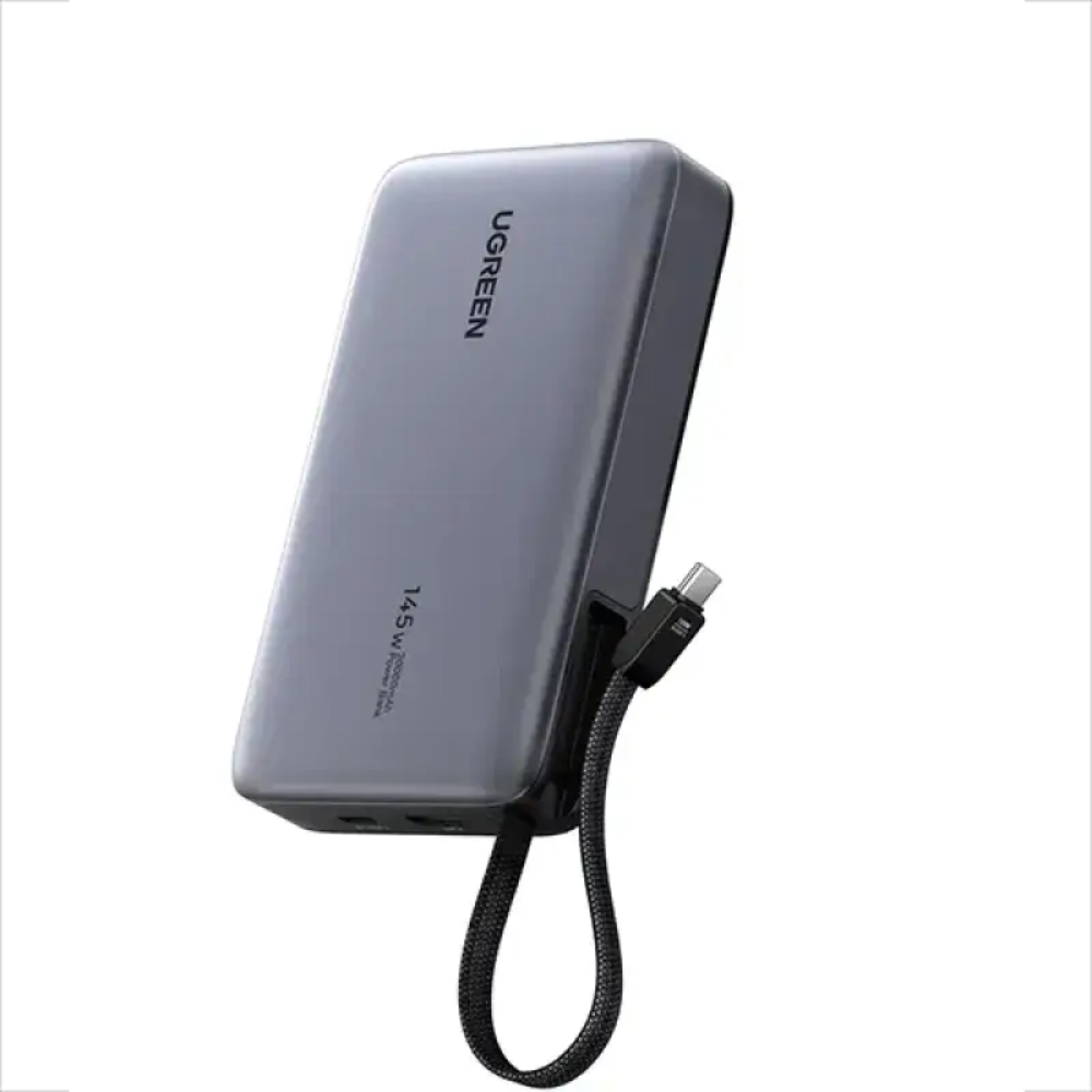UGREEN PB551 (55992B) 20000mAh 145W Power Bank with Built-in Cable 2 UGREEN PB551 (55992B) 20000mAh 145W Power Bank with Built-in Cable - Image 2