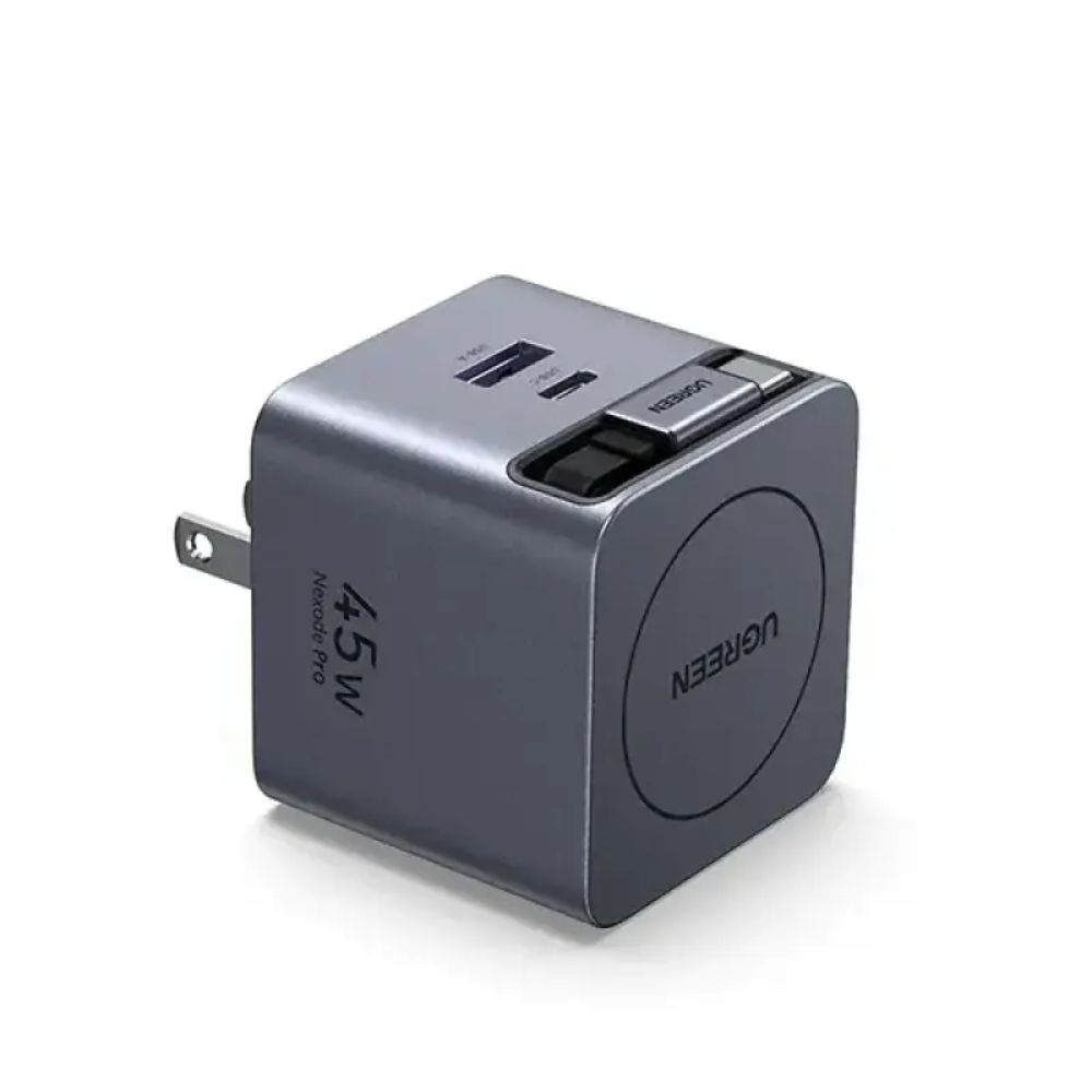 UGREEN X614 (65821) 45W GaN Fast Charger with Retractable Cable 5 UGREEN X614 (65821) 45W GaN Fast Charger with Retractable Cable - Image 5