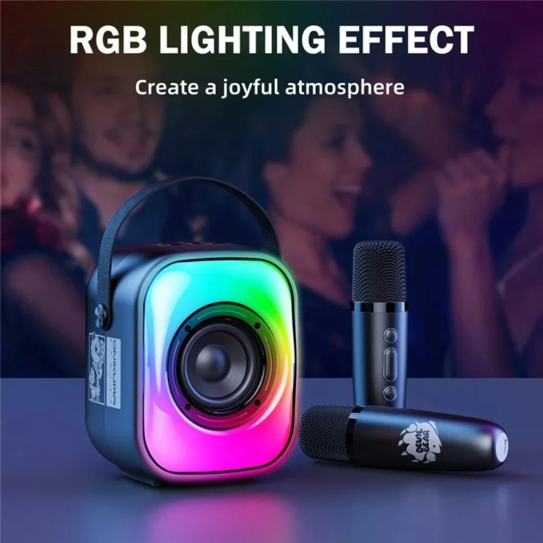 ONIKUMA L7 K Song RGB Light Bluetooth-compatible Speaker Dual Wireless Microphone 3 ONIKUMA L7 K Song RGB Light Bluetooth-compatible Speaker Dual Wireless Microphone - Image 3