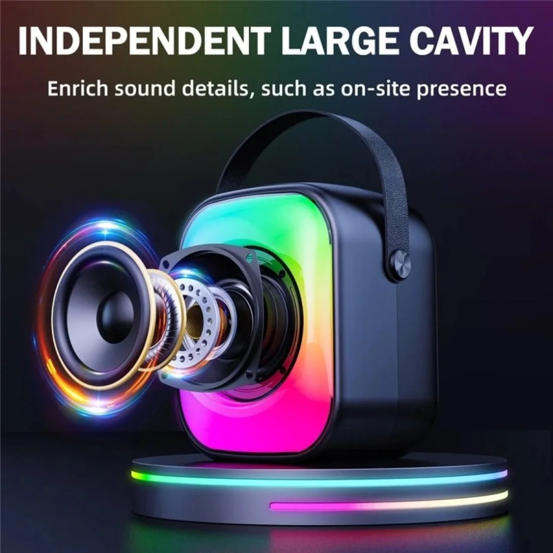 ONIKUMA L7 K Song RGB Light Bluetooth-compatible Speaker Dual Wireless Microphone 4 ONIKUMA L7 K Song RGB Light Bluetooth-compatible Speaker Dual Wireless Microphone - Image 4