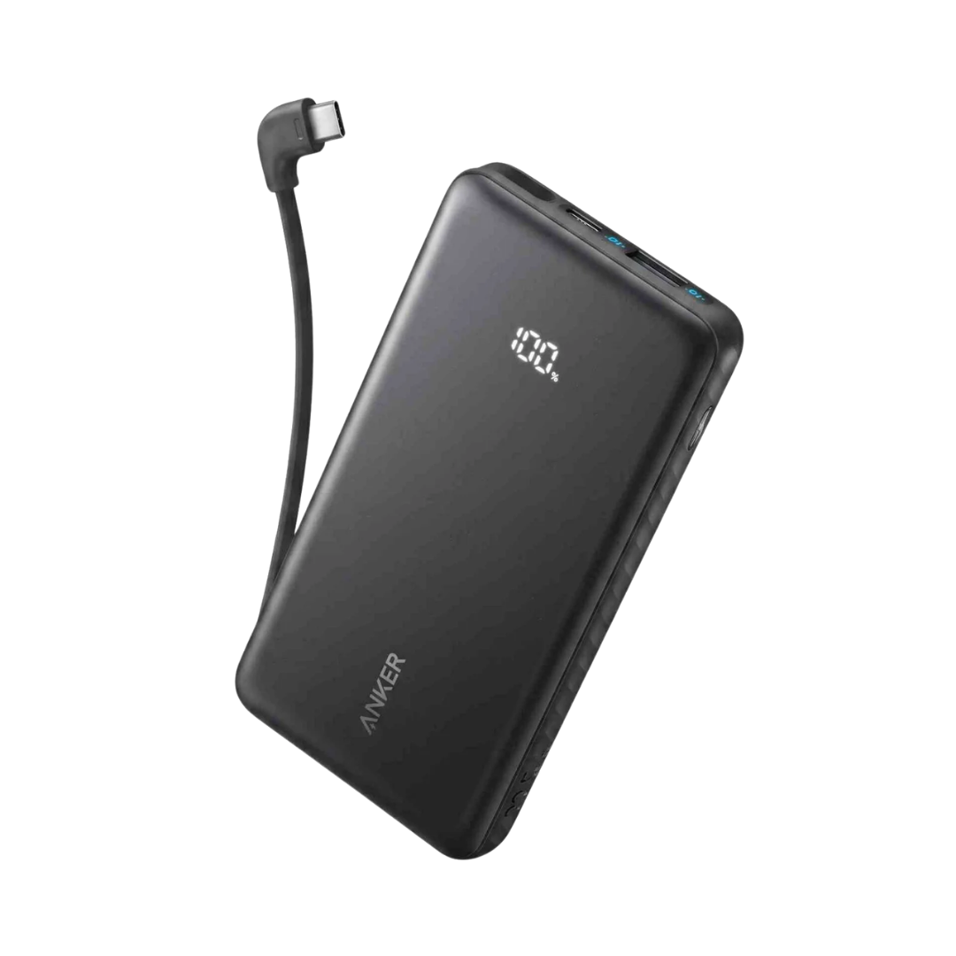 Anker Zolo 10000mAh 22.5W Power Bank with Built-in USB-C Cable 1 Anker Zolo 10000mAh 22.5W Power Bank with Built-in USB-C Cable